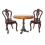 Dollhouse miniature kitchen table and chairs set 1:12 scale 1