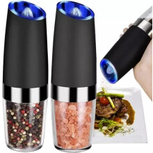 Electric Salt and Pepper Mills Black 2-pack