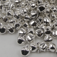Christmas bells decoration pack silver 100 pcs