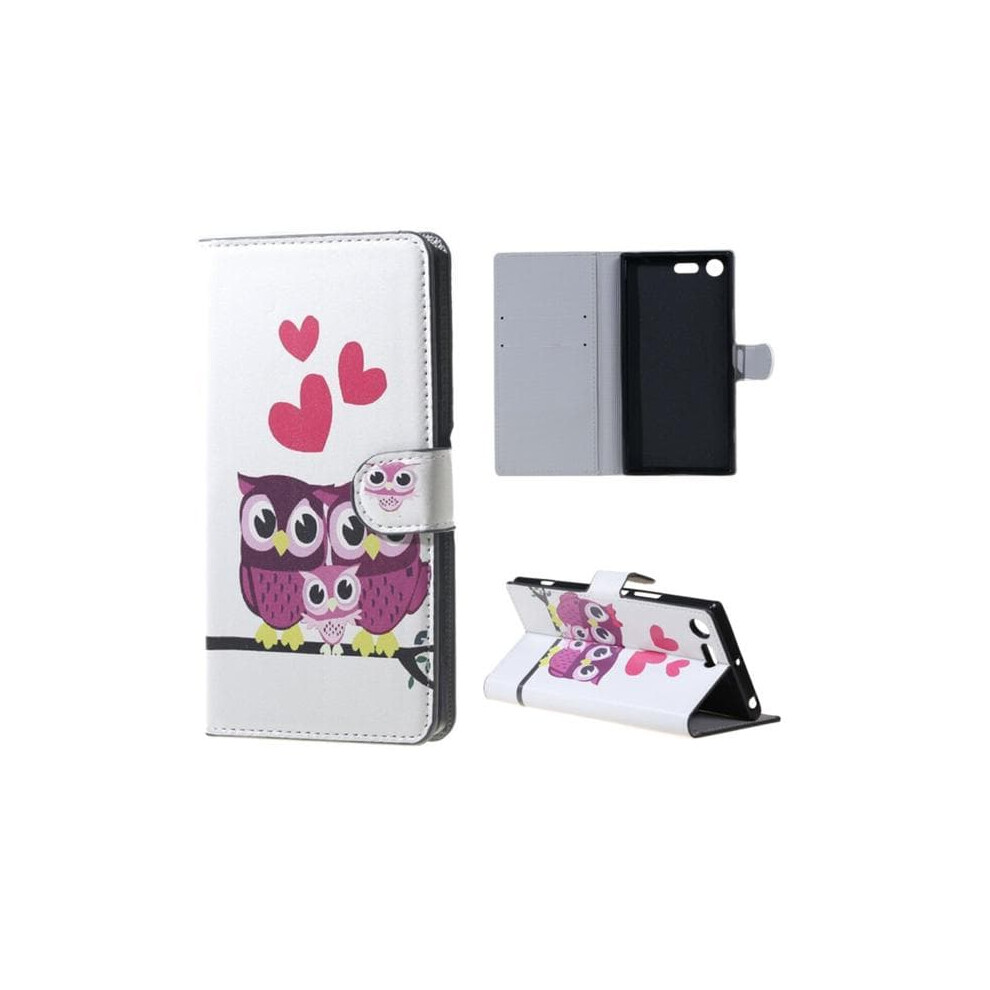 Wallet Case For Sony Xperia Xz Premium Owls Hearts 962125292886