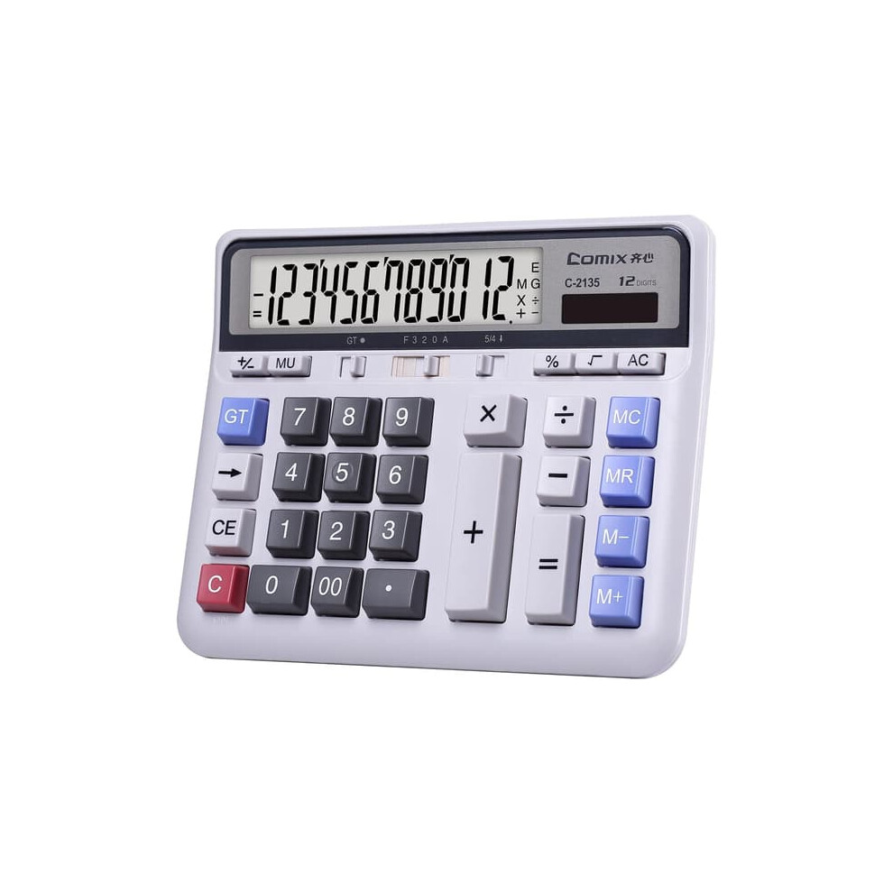 Desktop Calculator 12-Digit Large Lcd Screen 962125300192
