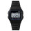 HONHX digital wristwatch black silicone strap 1