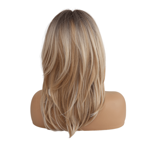 Gold wig trendy 50 cm