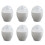 Microwave Egg Steamer Cup Portable Poacher 6 pcs White 1