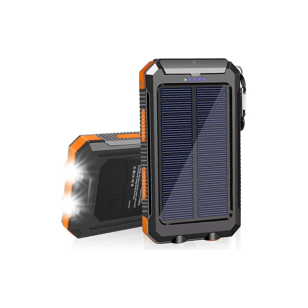 Solar Charger 20000Mah Waterproof Portable Power Bank With 962125307696