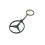 Mercedes Benz keychain emblem accessory gray M 1
