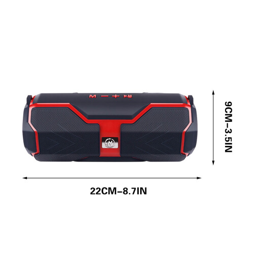 Εξωτερικό ηχείο Bluetooth με ήχο surround 360, μπαταρία 1200mAh (6-8 ώρες), ήχος HiFi, USB/TF/FM/AUX, 2