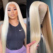 Lace Front Wig Heat-Resistant Synthetic Hair 4x4 T-Part