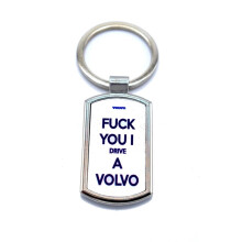 Volvo keychain silver