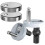 Toilet Seat Hinges Top Fix Silver 2 pcs 1