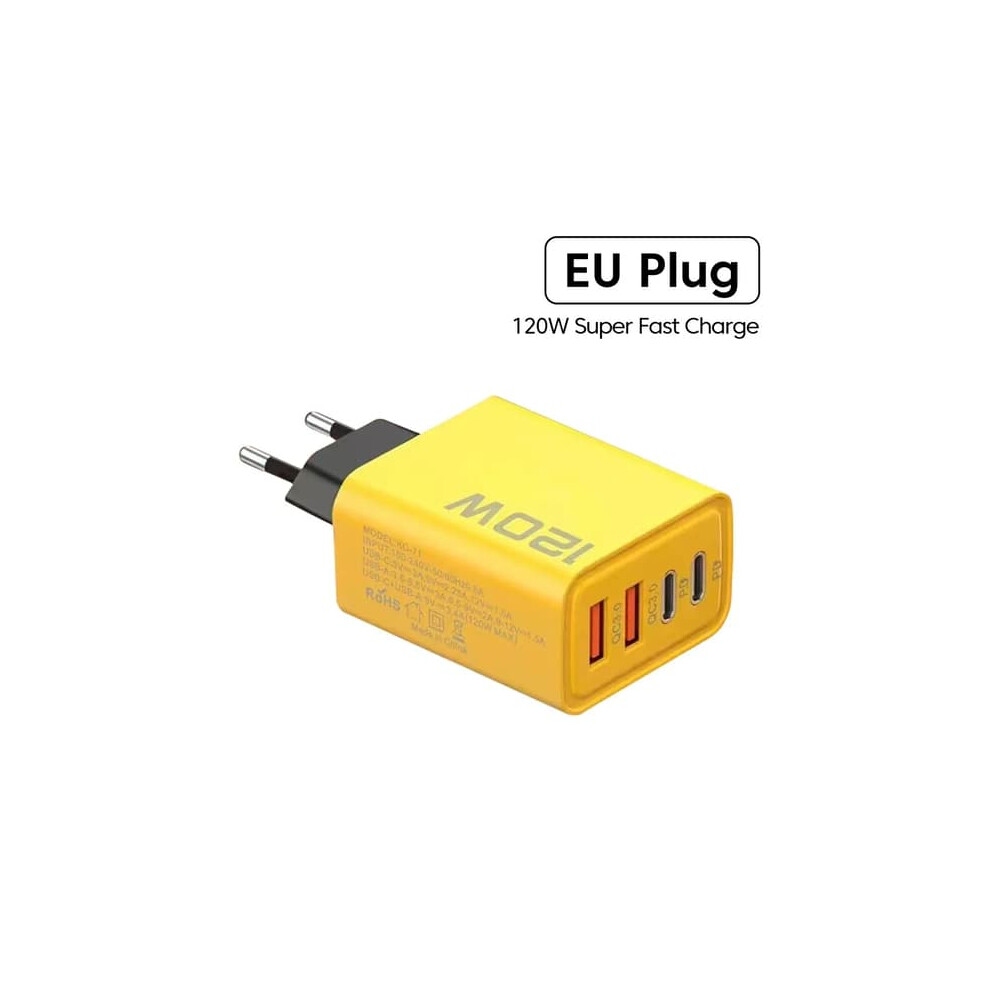 120W Usb-C Fast Charger With Qc 3.0 Pd Eu Plug 962125308068
