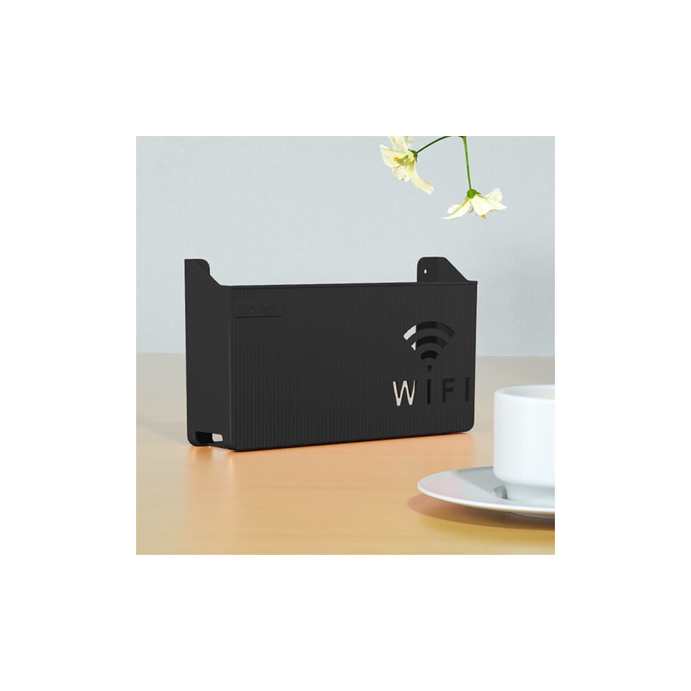 Wireless Wifi Router Shelf Storage Box Abs Black 962029655855