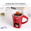 Ceramic cheese warmer with fork 1 set 5