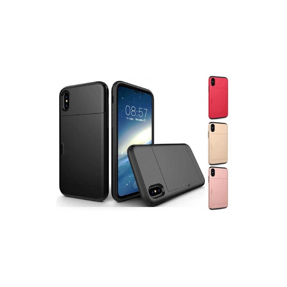 Iphone Xs Max Shockproof Case With Card Slot Black 962125288940