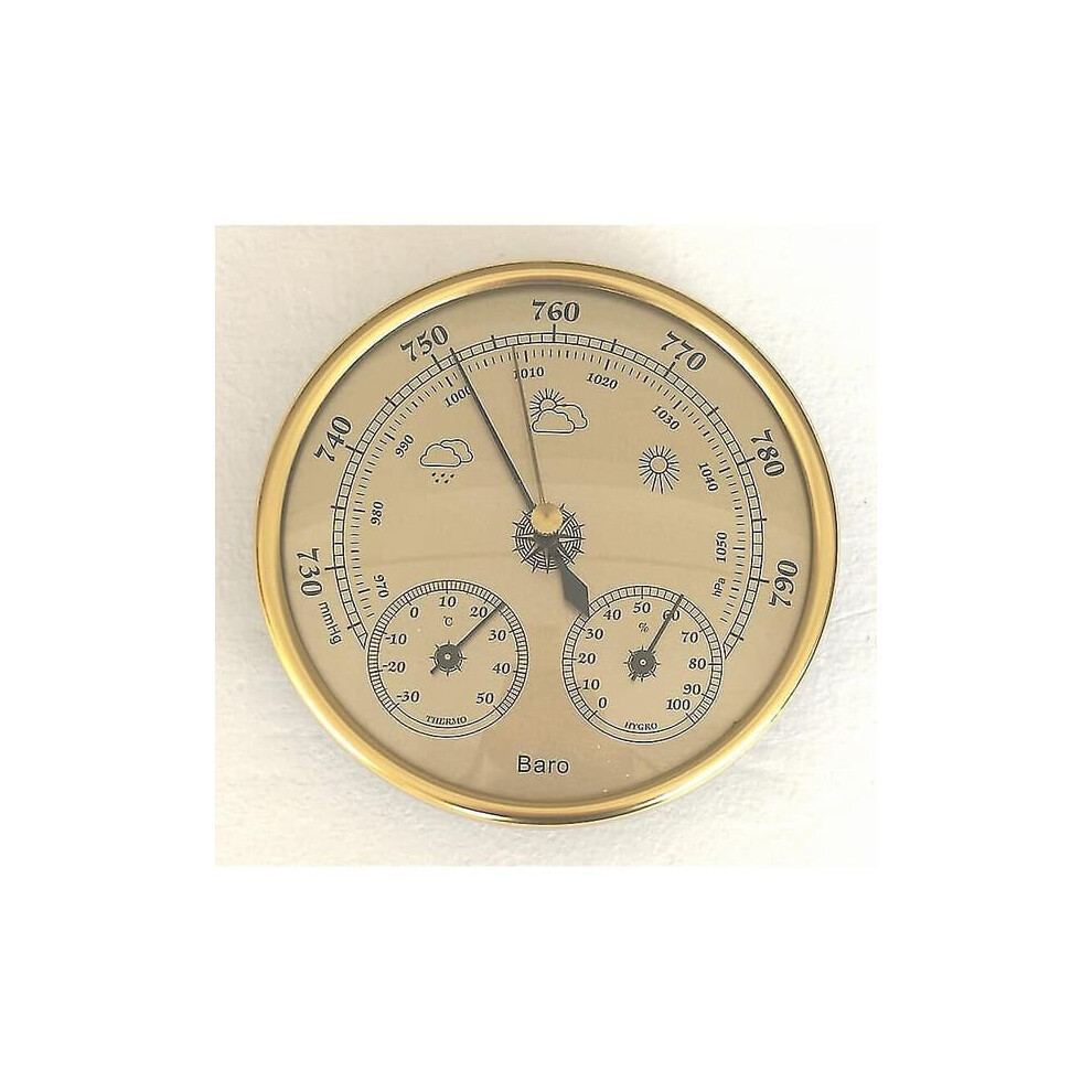 Analog Wall-Mounted Indoor Weather Station With Barometer 962125305982