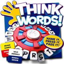 Think Words letter-squeezing word game for 2-8 players