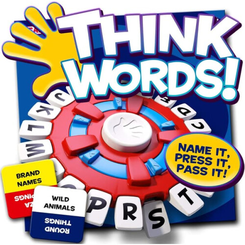 Think Words letter-squeezing word game for 2-8 players