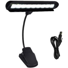 Nastavitelná svorka pro osvětlení notového stojanu, 9 LED diod