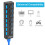 Hub USB 3.0 PANPEO a 7 porte con cavo lungo e interruttore LED 5