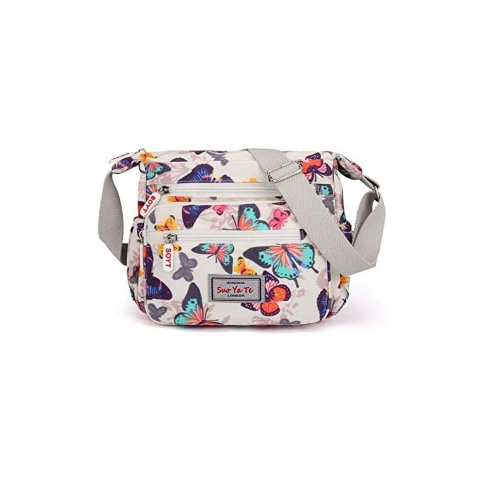 Women's Waterproof Nylon Crossbody Bag With Multiple Pockets 962125305555