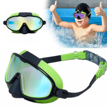 Kids swimming goggles with nose mask wide vision anti-fog
