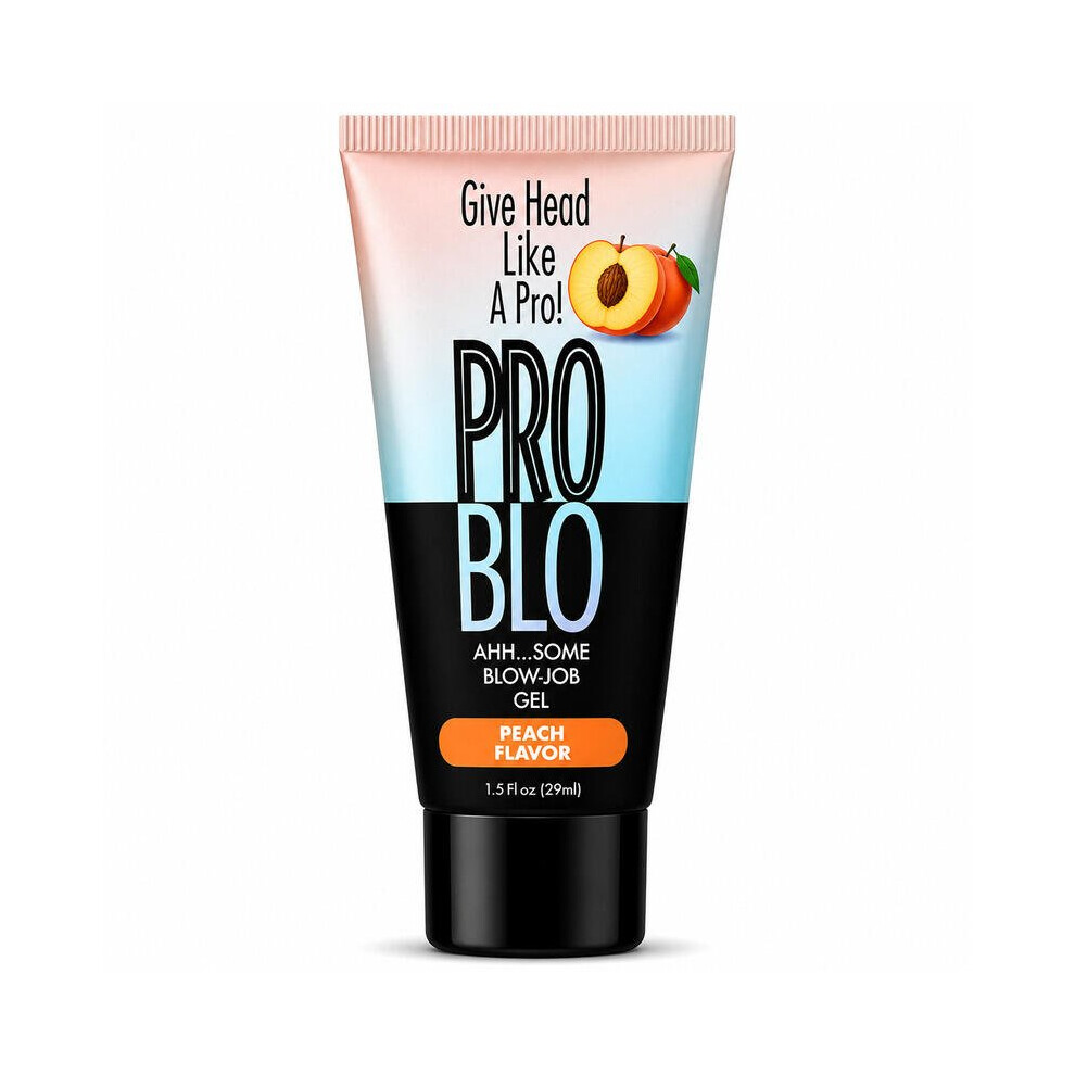 Doc Johnson Pro Blo Oral Pleasure Gel – Peach – 1.5Oz Tube