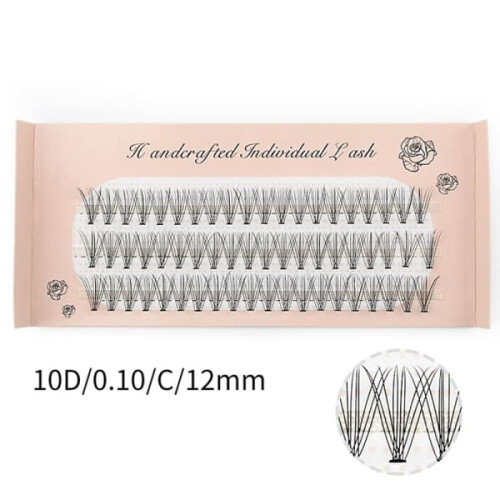 False Eyelashes Individual 10D 12mm