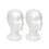 White Foam Mannequin Head Styrofoam Wig Display 2-pack 1