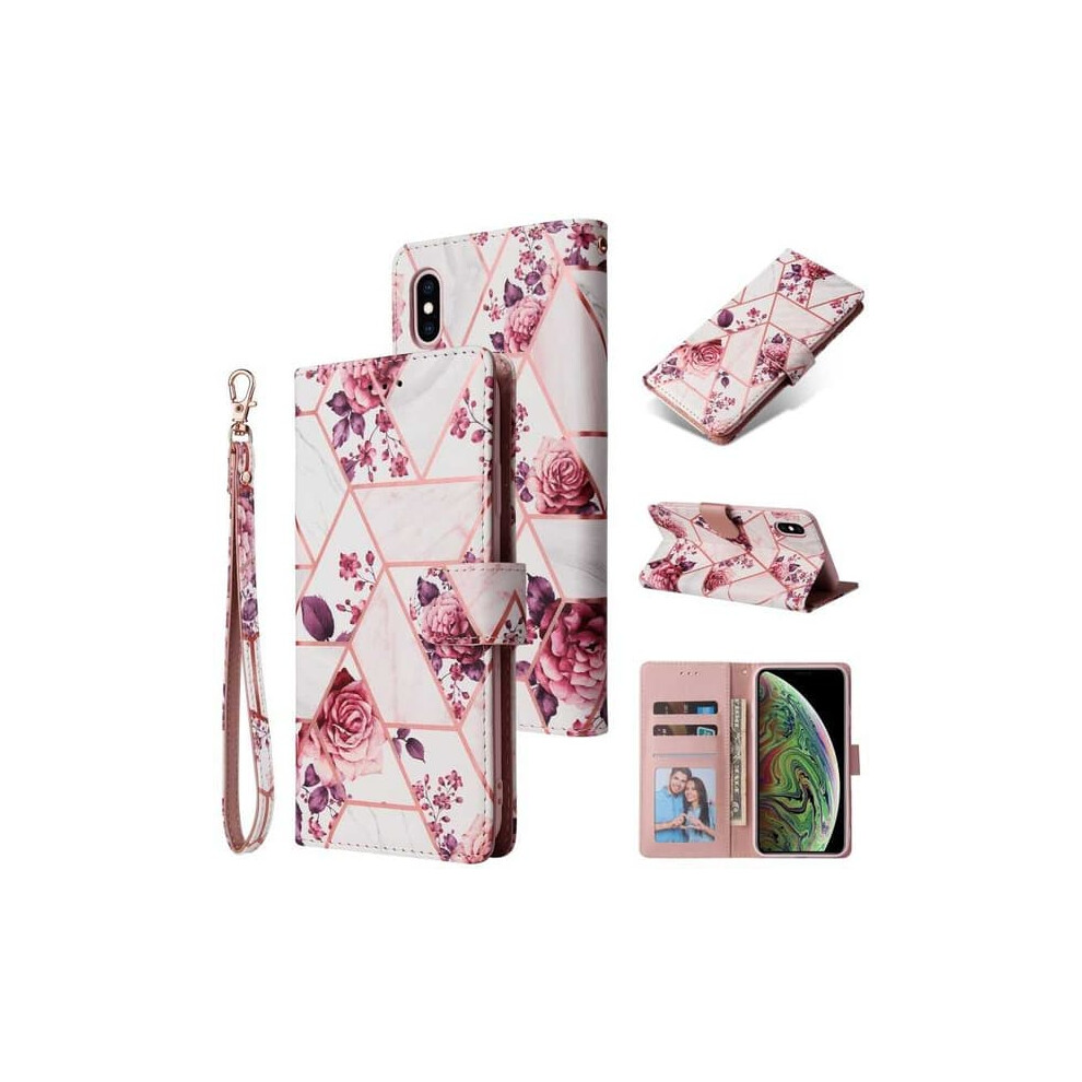 Iphone Xs Max Wallet Case Sparkle 4-Compartment Pink 962125287011