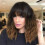 Short wavy wig with bangs for women, shoulder-length 1