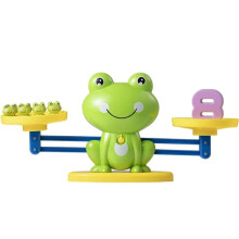 Balanza matemática Montessori, juego de matemáticas de equilibrio de rana con balanza y