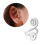 Helix tragus piercing ear cuff silver no-piercing 1