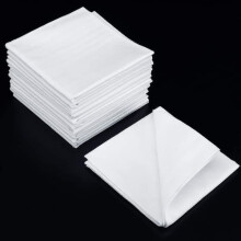 Men's towel white cotton 18 pcs