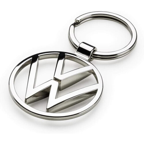Volkswagen keychain metal silver 1 piece