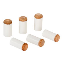 Billiard Cue Tops Snap-On Leather 13mm 25 pcs