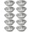 10x små bakformar i aluminium, silver 1