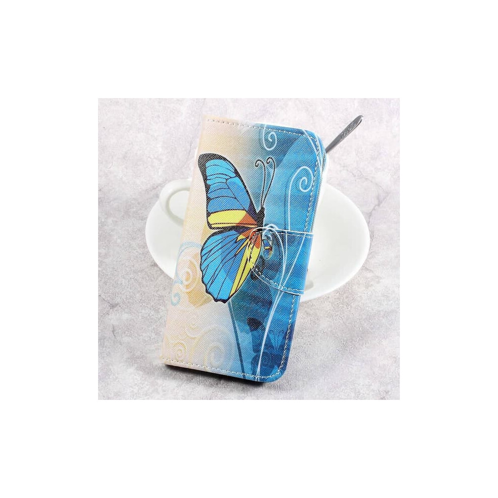 Sony Xperia Xa1 Wallet Case Butterfly Design 962125298086