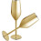 Champagneglas i rostfritt stål, 200 ml, guld 1