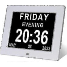 Dementia Clock for Seniors Large Digital Calendar with Day