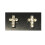 Magnetic Cross Earrings Silver with Stones 1