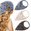 Floral headscarves chiffon elastic 3 pcs 1