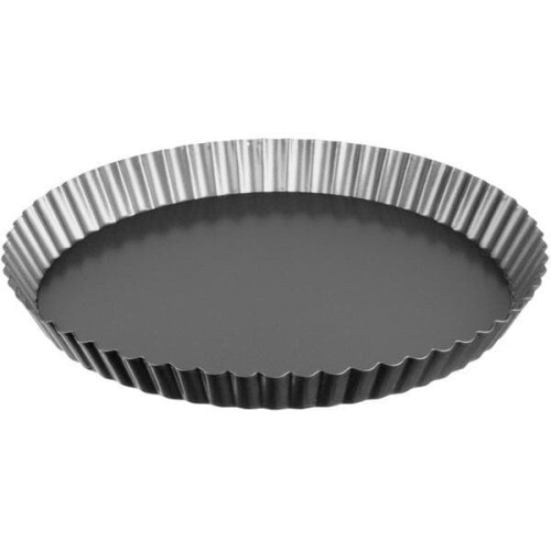 Pie pan removable bottom black 28 cm