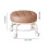 Tabouret roulant en cuir pivotant à 360 robuste 3