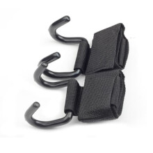 Weightlifting Hooks Steel Folding Non-Slip 2-Pack
