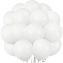 White balloons 10 inches 100 pieces