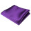 Men's silk satin pocket square solid color 1 piece 1
