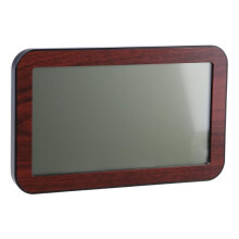 Digital wall clock with temperature humidity display date