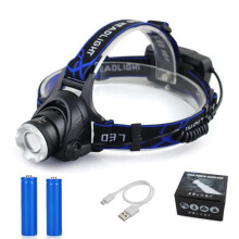 LED Headlamp Rechargeable 10000LM 3 Modes