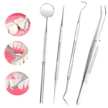 Dental Hygiene Kit Stainless Steel 4-Piece
