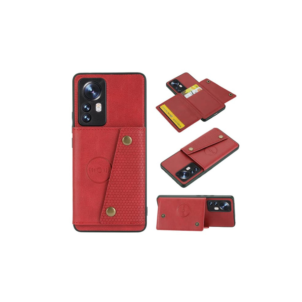 Xiaomi Mi 12 Case With Card Holder Red 962029598657
